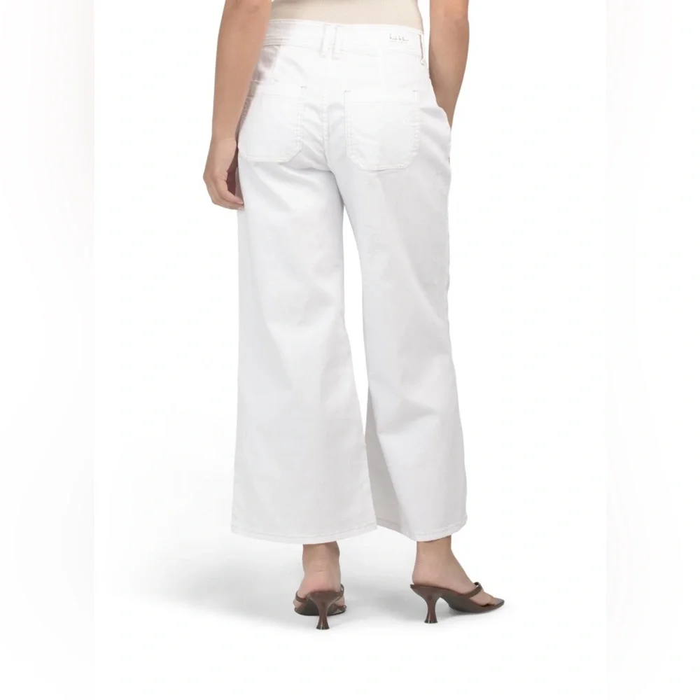 Nicole‎ Miller Jeans Nomad Super High Rise Wide Leg Crop Women Size 16